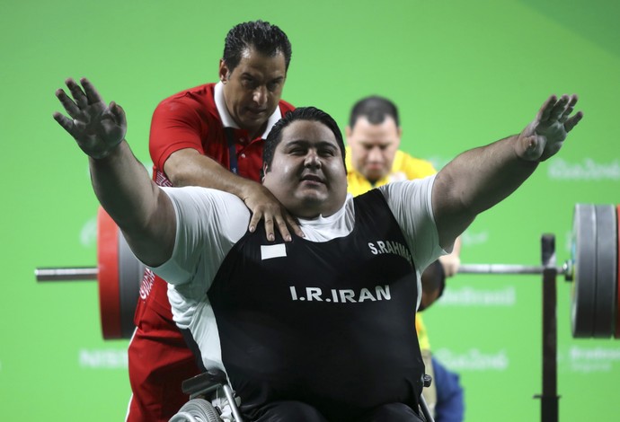 Siamand Rahman Irã halterofilismo ouro +107kg rio 2016 (Foto: Reuters) Siamand Rahman Irã halterofilismo ouro +107kg rio 2016 (Foto: Reuters)