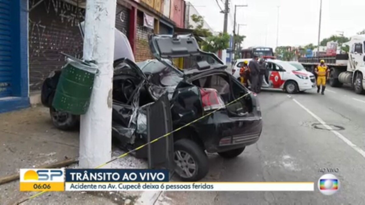 Acidente Em Avenida Na Zona Sul De SP Deixa Uma Mulher Morta E Cinco