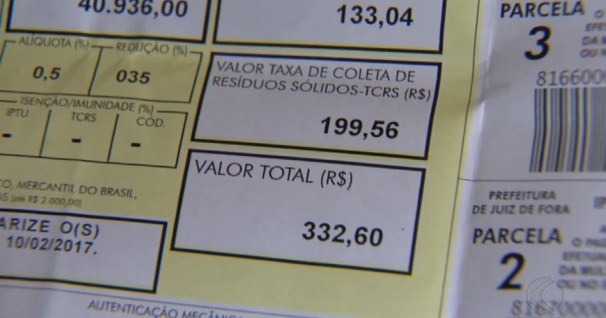 G1 Isentos do IPTU recebem carnês em Juiz de Fora e se queixam de