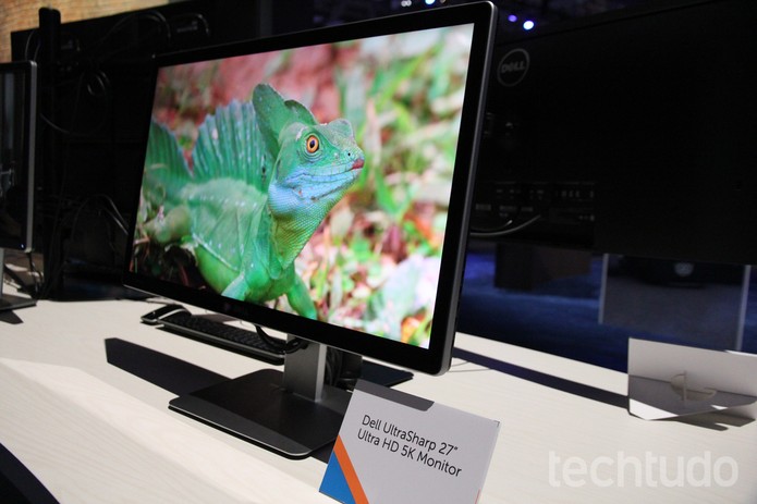 Dell UltraSharp 27 Ultra HD foi apresentado na Dell World 2014 (Foto: Anna Kellen Bull/TechTudo)
