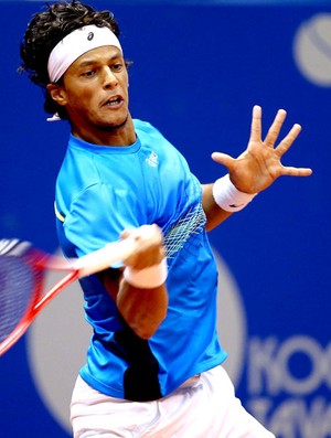 João Souza Feijão no tênis do Brasil Open (Foto: Gaspar Nóbrega  / Inovafoto)
