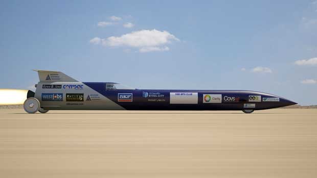O veículo vai atingir 1.609 km/h em 20s (Foto: AFP) O veículo vai atingir 1.609 km/h em 20s (Foto: AFP)