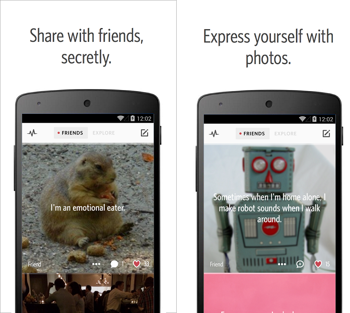 Secret é um app para compartilhar segredos com amigos anonimamente (Foto: Reprodução/Secret)