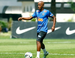 Victor Andrade no treino do Santos (Foto: Ricardo Saibun / Divulgação Santos FC)