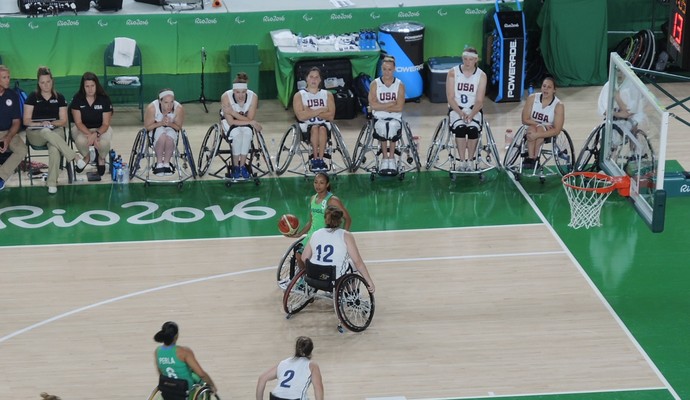 basquete feminino, brasil, eua, cadeira de rodas (Foto: Hector Werlang)