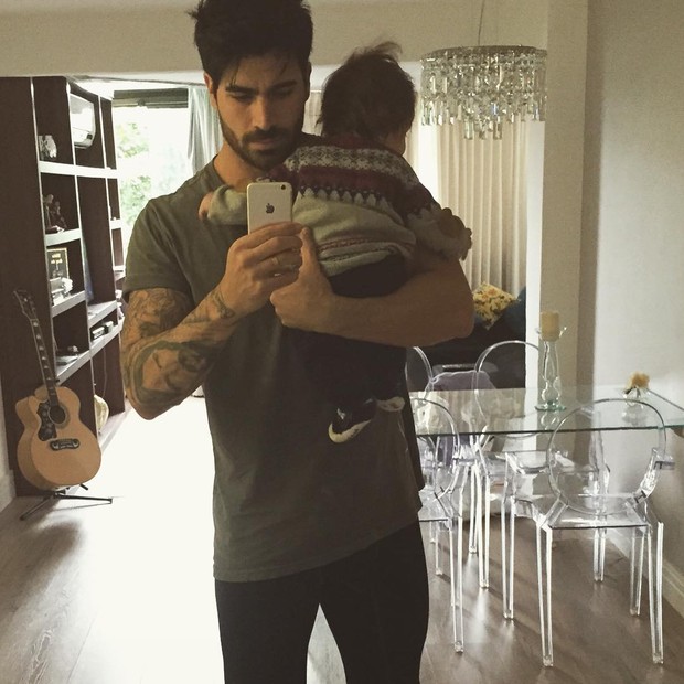 Rodrigão com o filho (Foto: Reprodução / Instagram)