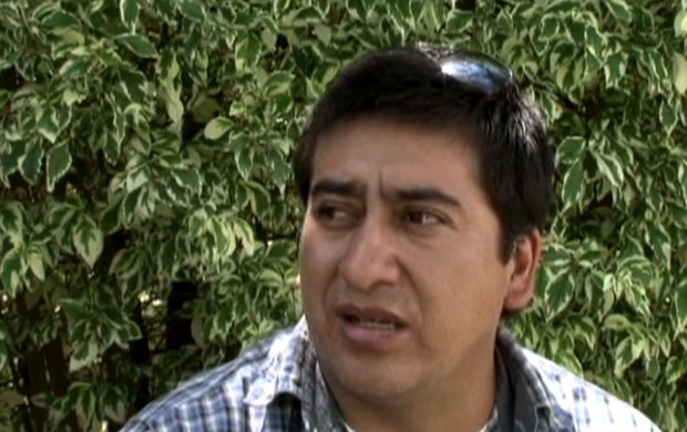 Limbert Beltrán, pai de Kevin, jovem boliviano morto por torcedor do Corinthians (Foto: Reprodução SporTV)
