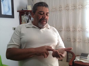 Odesson Ferreira é irmão de Devair, o dono do ferro-velho onde a cápsula de césio foi aberta em Goiás (Foto: Versanna Carvalho/G1)