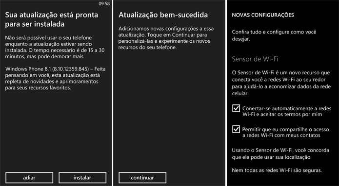 Windows Phone 8.1 pode demorar cerca de duas horas para ser instalado (Foto: Reprodução/Elson de Souza)