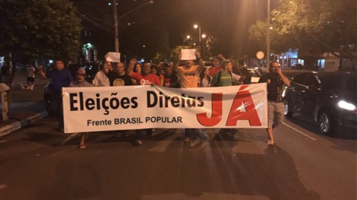 Grupo faz ato em Campo Grande contra Temer e a favor de eleições ... - Globo.com