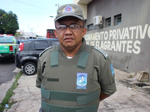 Capitão Francisco Moura, do 9º BPM (Foto: Ellyo Teixeira/G1)