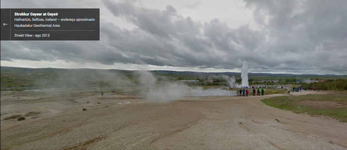 Google Street View exibe cachoeiras geladas e gêiseres em fotos em 360º (Foto: Reprodução/Google) Google Street View exibe cachoeiras geladas e gêiseres em fotos em 360º (Foto: Reprodução/Google)