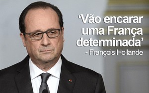 Atentados são um 'ato de guerra' 
do Estado Islâmico, afirma Hollande (Stephane de Sakutin/AFP)