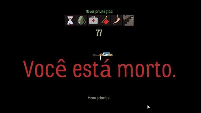 Ao morrer você ganha habilidades para começar de novo (Foto: Reprodução/Tais Carvalho)