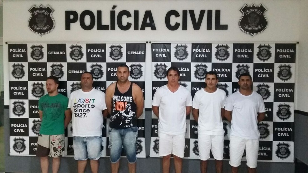 Seis suspeitos de integrar grupo foram detidos na Operao Corsrios do Asfalto (Foto: Divulgao/Polcia Civil)