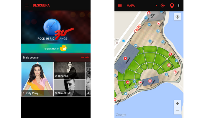 App Rock in Rio 2015 pode ser baixado no iPhone e Android (Foto: Divulgação)