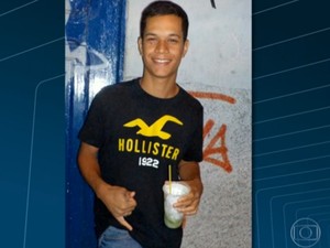 O entregador de pizza Rafael Neris, morto no Morro da Coroa (Foto: Reprodução/TV Globo)