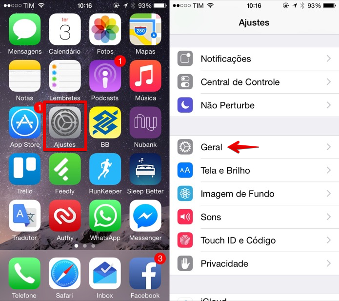 Acesse as configurações do iPhone (Foto: Reprodução/Helito Bijora) (Foto: Acesse as configurações do iPhone (Foto: Reprodução/Helito Bijora) ) Acesse as configurações do iPhone (Foto: Reprodução/Helito Bijora) (Foto: Acesse as configurações do iPhone (Foto: Reprodução/Helito Bijora) )