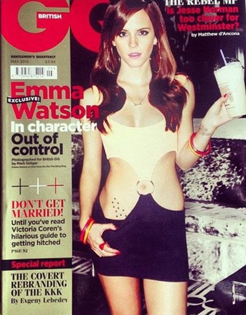 Emma Watson na capa ds GQ Magazine (Foto: Reprodução / Reprodução)