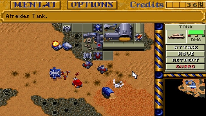 Famoso por consagrar o gênero de estratégia em tempo real, Dune II é inspirado em um dos maiores sucessos de ficção cientifica já escrito (Foto: Divulgação)
