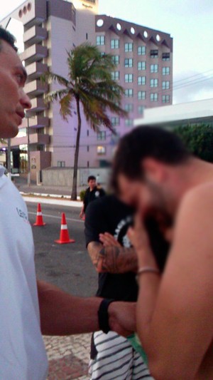 Um dos motoristas presos chorou ao ficar constatada a ingestão de bebida alcoólica (Foto: Divulgação/Polícia Militar do RN)