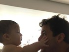 Ex-marido de Fernanda Gentil posta foto com o filho: ‘Papai te ama’