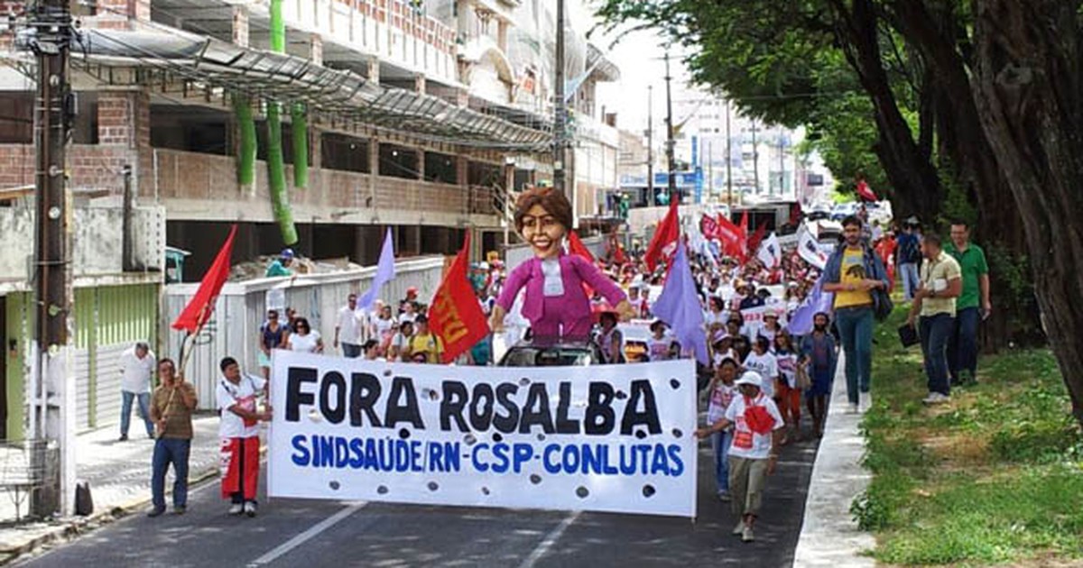 G Servidores Da Sa De Em Greve No Rn Fazem Protesto Contra Corte De