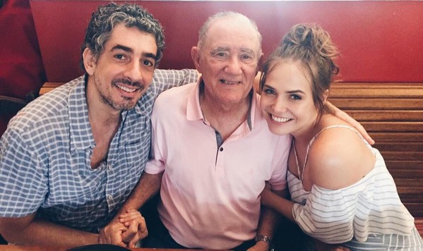 Michel Melamed, Renato Aragão e Letícia Colin (Foto: Reprodução/Instagram)
