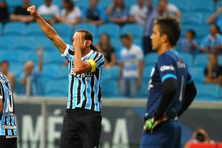 grêmio novo hamburgo gol barcos (Foto: Lucas Uebel/Grêmio FBPA)