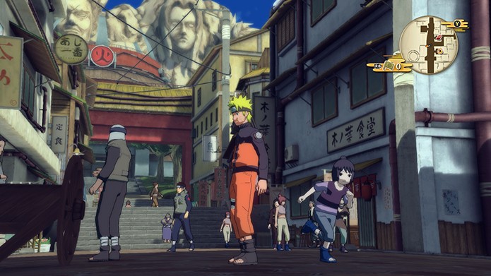 A vila de Konoha em Naruto SUNS 4 (Foto: Reprodução/ Bernardo Dabul)