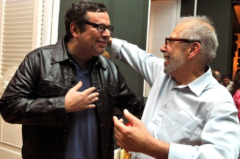 João Emanuel Carneiro e Luiz Aquila (Foto: Cristina Granato)