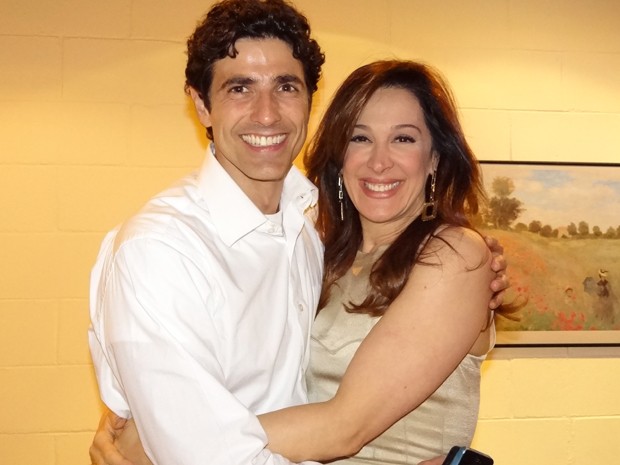 Gianecchini visita a amiga durante as gravações (Foto: Salve Jorge/ TV Globo)