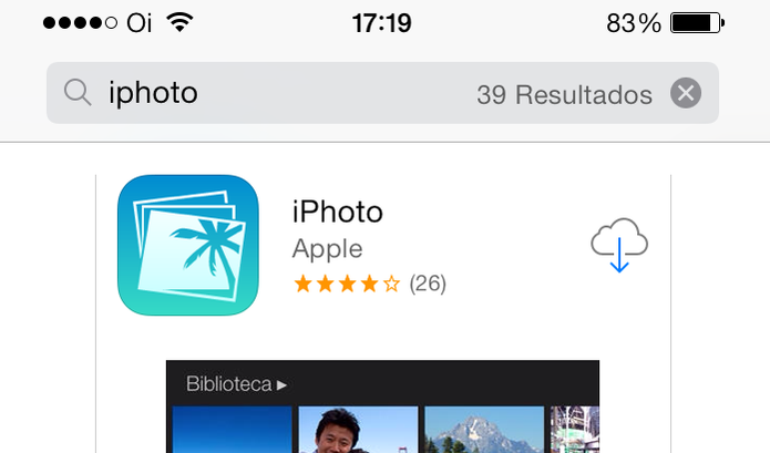 Baixe o iPhoto e iMovie gratuitamente na AppStore (Foto: Reprodução/Edivaldo Brito)