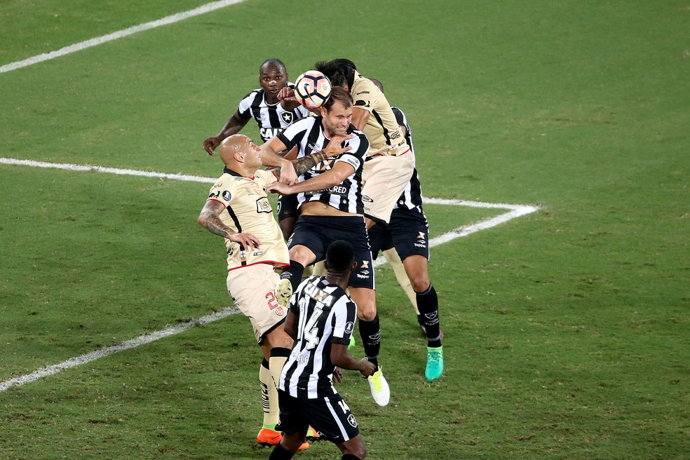 Fantasma no ano passado, bola aérea ainda assombra Botafogo (Foto: Satiro Sodré/SSPress/Botafogo)