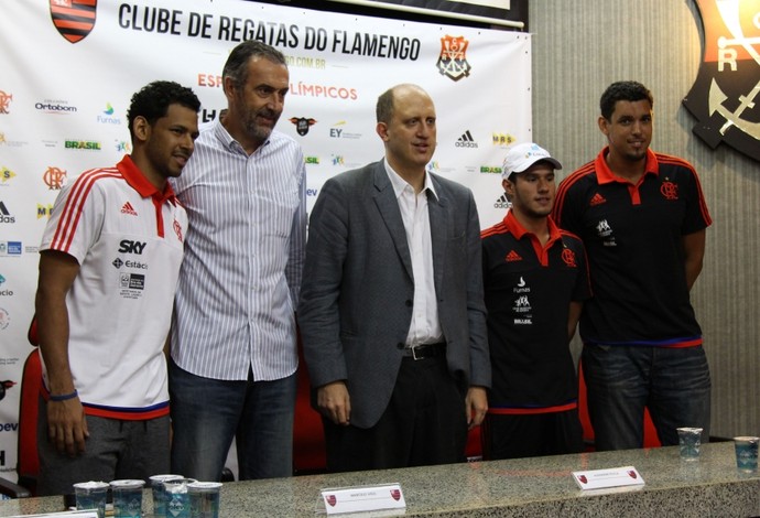 Ronald Ramón, Marcelo Vido, Alexandre Póvoa, Luiz Altamir, Jardel - Flamengo (Foto: Divulgação/Flamengo)
