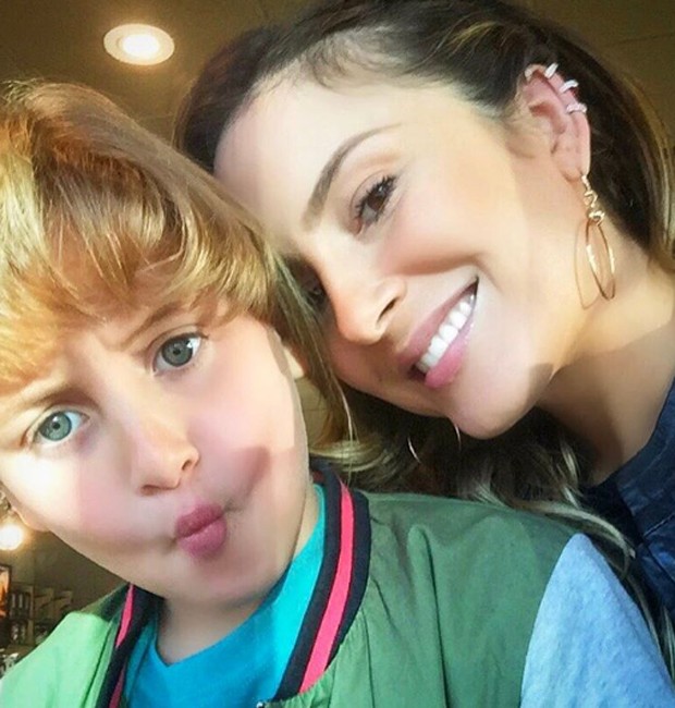 Claudia Leitte e o filho mais velho, Davi (Foto: Reprodução/Instagram)