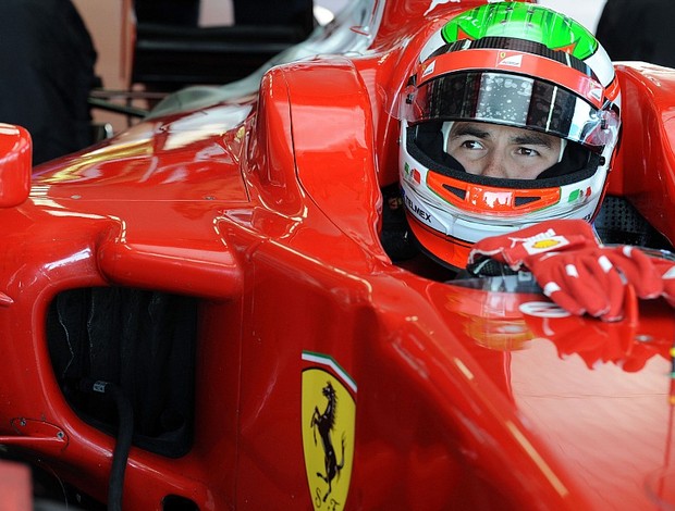Sergio Pérez teste Ferrari Fiorano (Foto: Divulgação)