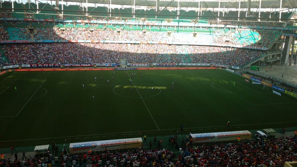 Assim como no domingo, clássico desta quarta-feira terá torcida única na Arena Fonte Nova (Foto: Thiago Pereira)