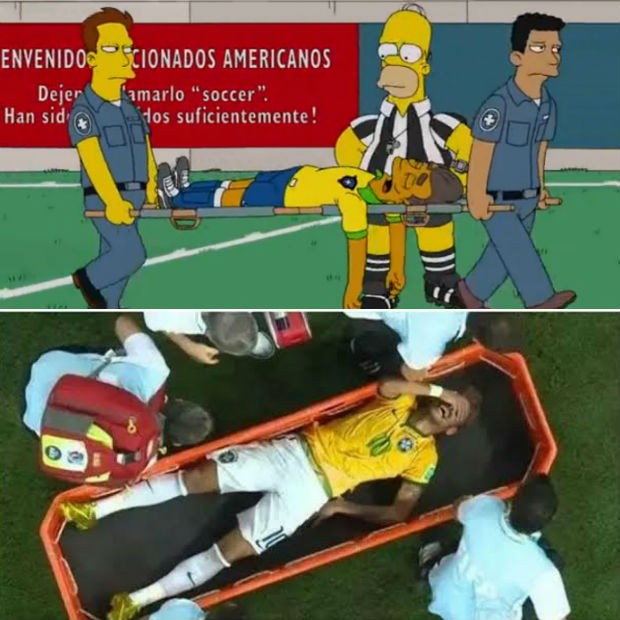 Os Simpsons voltam ao Brasil... Montagemneymar