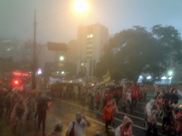 Manifestação da CUT em São Paulo