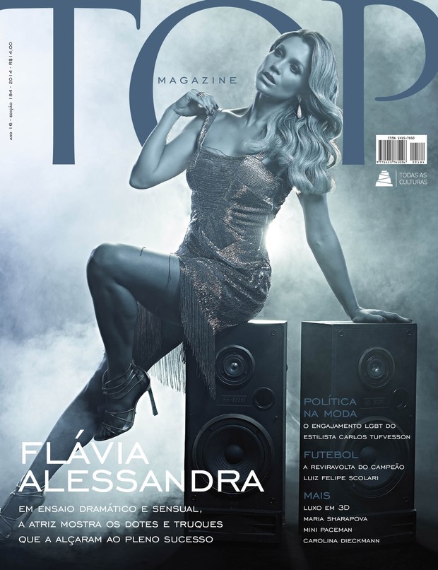Flávia Alessandra an revista Top Magazine (Foto: Divulgação / Maurício Nahas)