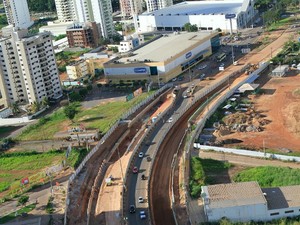 Secopa anunciou abertura de duas pistas de rolamento para cada sentido na Avenida do CPA, atualmente em obras. (Foto: Edson Rodrigues / Secopa)