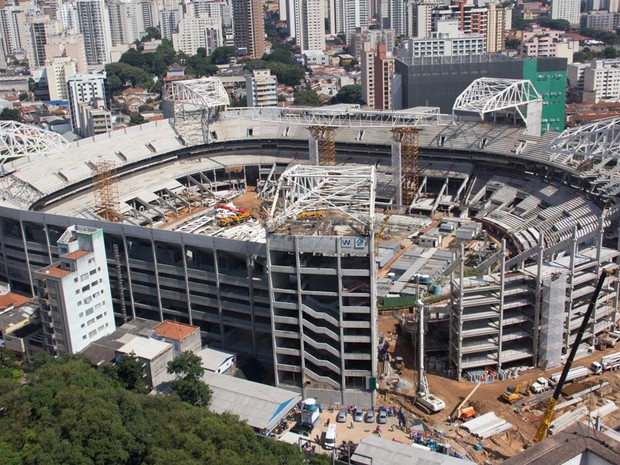 Estádio fica na Zona Oeste de São Paulo; obra era realizada desde 2010 (Foto: Diogo Moreira/Frame/Estadão Conteúdo)
