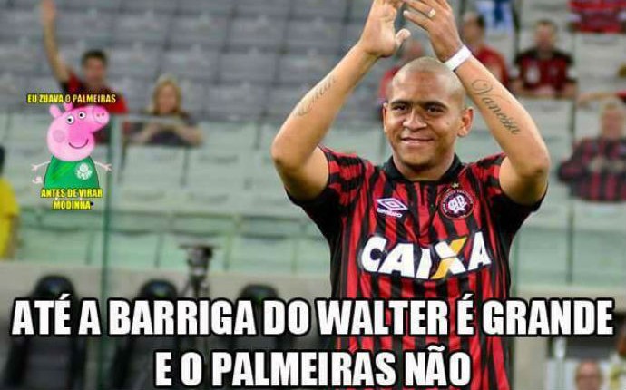 Walter Atlético-PR meme piada zoação Palmeiras (Foto: Reprodução/ Internet)