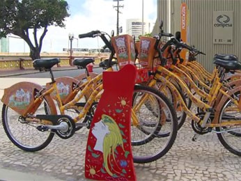 Estações do Porto Leve estão integradas ao Bike PE (Foto: Reprodução / TV Globo)