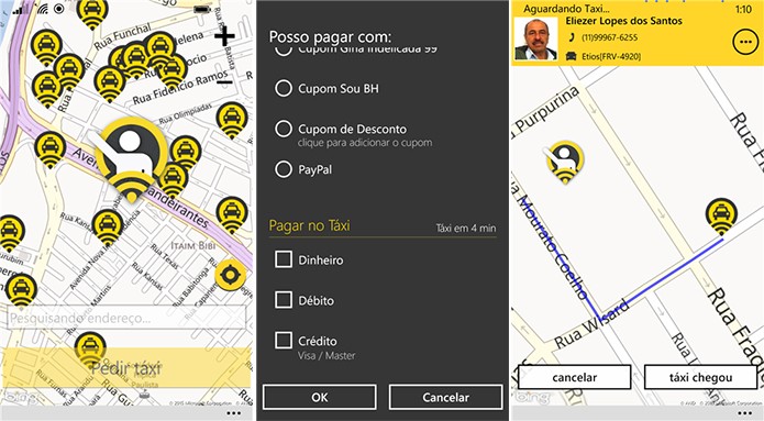 99Taxis é um aplicativo para Windows Phone com o qual é possível pedir um táxi próximo (Foto: Divulgação/Windows Phone Store)
