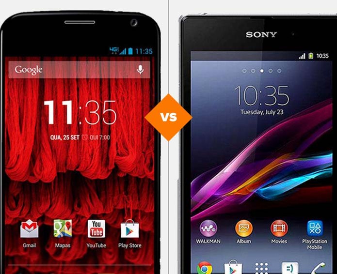 Comparativo Moto Xperia ZQ (Foto: Foto: Arte/TechTudo)