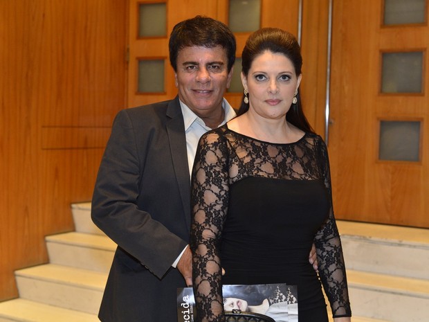 Wagner Montes e Sônia Lima em estreia de peça no Rio (Foto: André Muzell/ Ag. News)