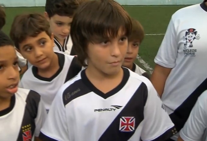 Lucas Guiñazu, filho de Guiñazu, Vasco (Foto: Reprodução SporTV)