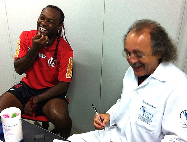 Vagner Love na reapresentação do Flamengo (Foto: Reprodução / Instagram)